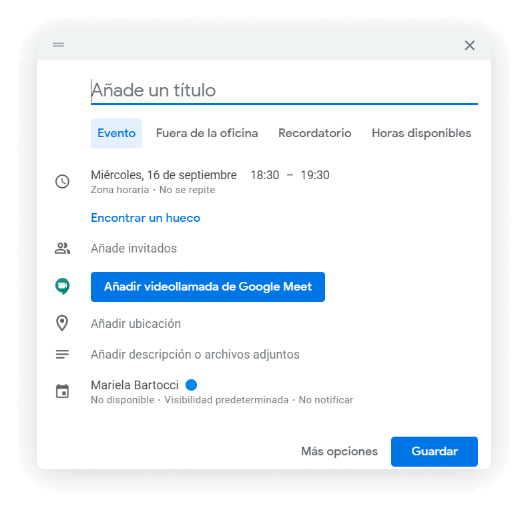 Funciones especiales para equipos que organizan reuniones a escala